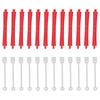 12Pcs Hair Perm Rods Plastic Hair Perming Rod Curlers Cold Wave Hair Curling Rods for Hair Salon