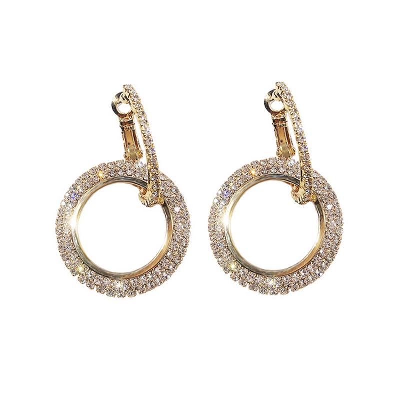 Exaggerated Style Slimming Earrings: S925 Sterling Silver Hoops Fashion Earrings for Women - Korean Trend