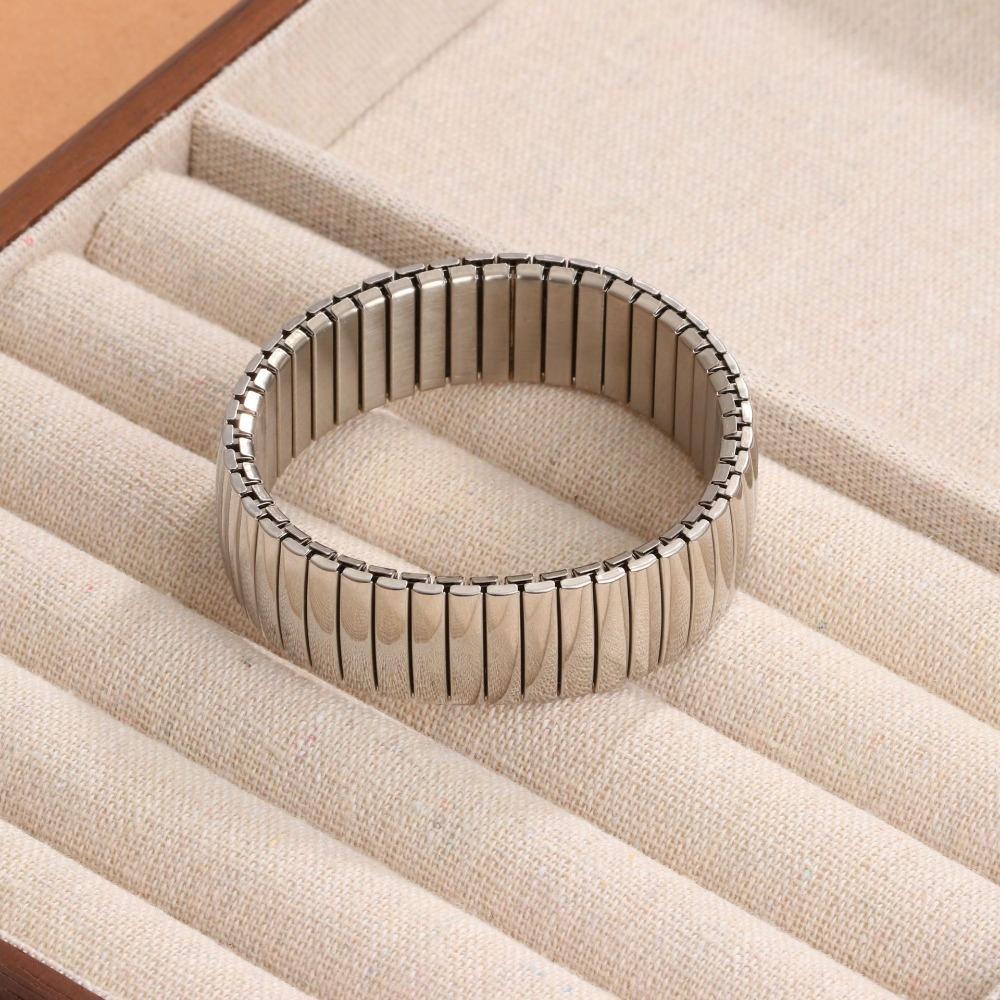 Хип-Хоп Эластичный Ремешок для Часов Браслет Эластичный Винтажный Браслет Украшения Титановая Сталь Ручная Цепь Подарок