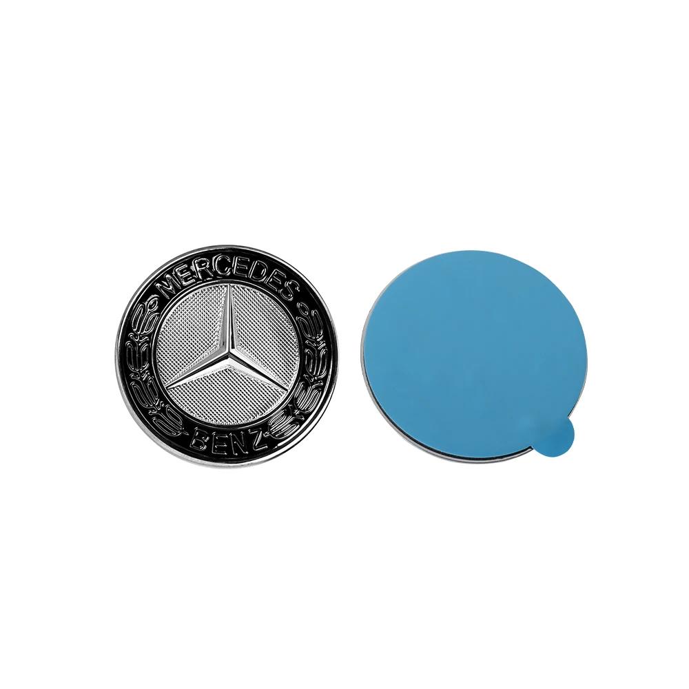 57MM Car Styling Front Hood Emblem  For Mercedes BenzStickers Auto Decoration Decal Accessories A E Class W205 W204 GLC CLA W447