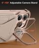 Eary for iPhone 16 Pro Max Phone Case with Stand Magnetic Wallet Card Holder Card Slot Wireless Charging Bumper Protective Cover