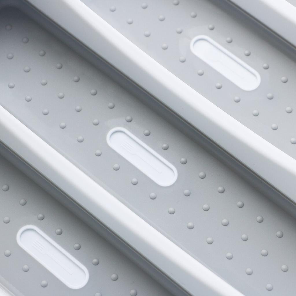 Пластиковый лоток для столовых приборов, кухонный ящик-органайзер, разделительный ящик для столовой посуды, аккуратный ящик для ложки, вилки, ножа, полка, ящик для хранения посуды