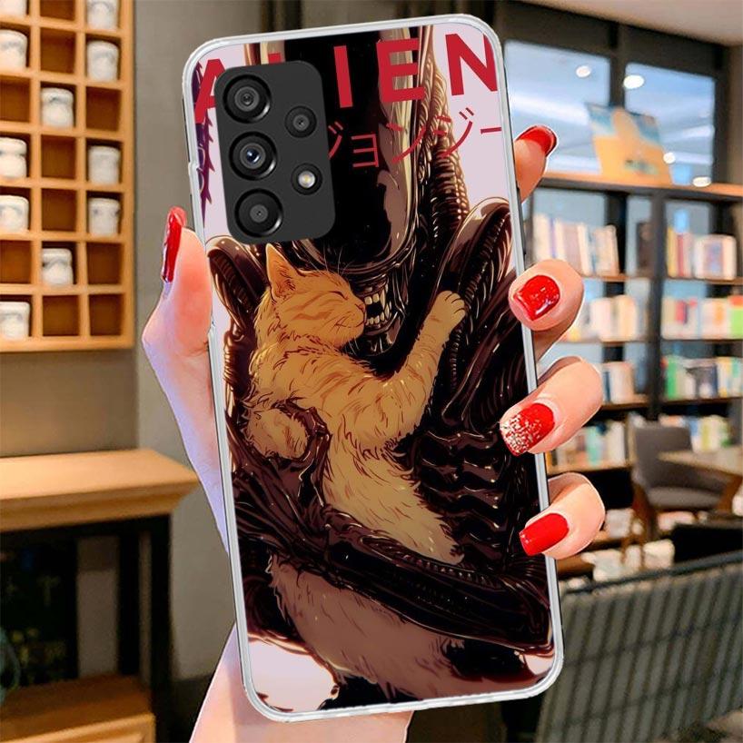 Cool A-Alien X-Xenomorph Phone Case For Samsung Galaxy A12 A22 A32 A52 A72 A02S Phone Case Note 20 Ultra 10 S10 Plus A51 A71 A50