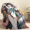 Hot Game Zhe zhi Wuthering Waves Blanket For Soft Throw Blanket for Picnic Bed Sofa Home Bedroom Cozy Warm Comfortable