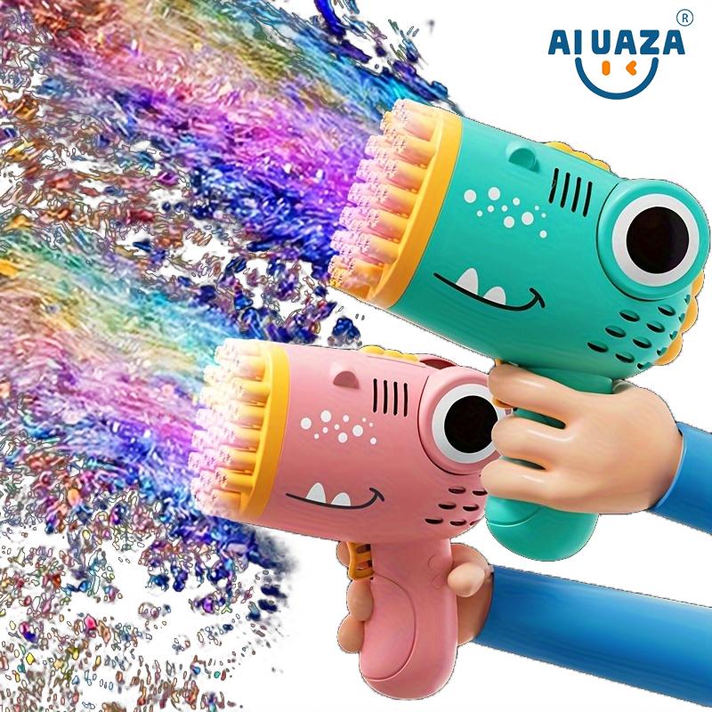 AIUAZA Dinosaur Bubble Gun With 40 Holes, An Outdoor Bubble Machine Toy, A Gift For Holidays And Festivals,