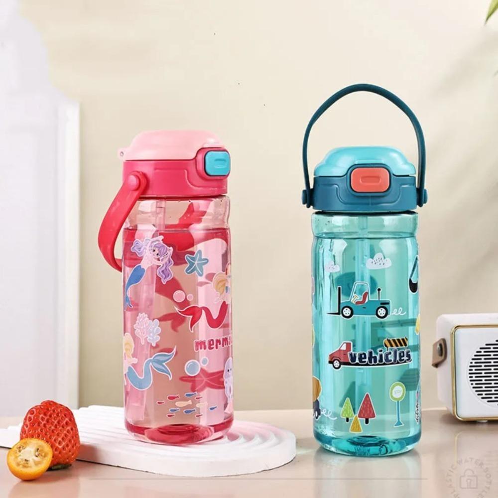 550ML Large Capacity Water Bottle Cartoon Sport Water Cup Cute Drinking Tumbler  Boys Girl