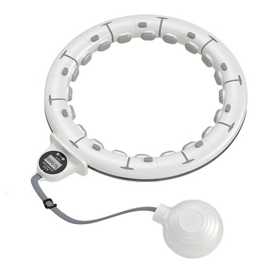 Weighted Infinity Smart Fitness Hoop 24 Detachable Knots Weight Hoop with Counter Women Weight Loss Hoop 2-in-1 Abdomen Fitness Message Equipment