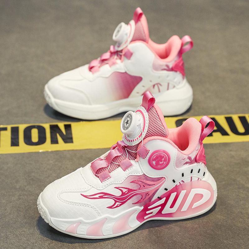 Дышащие кожаные кроссовки для девочек 2025 года для баскетбола и бега