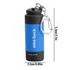 Bright Outdoor Flashlight Keychain USB Rechargeable Pocket Emergency Lamp  For Outdoor