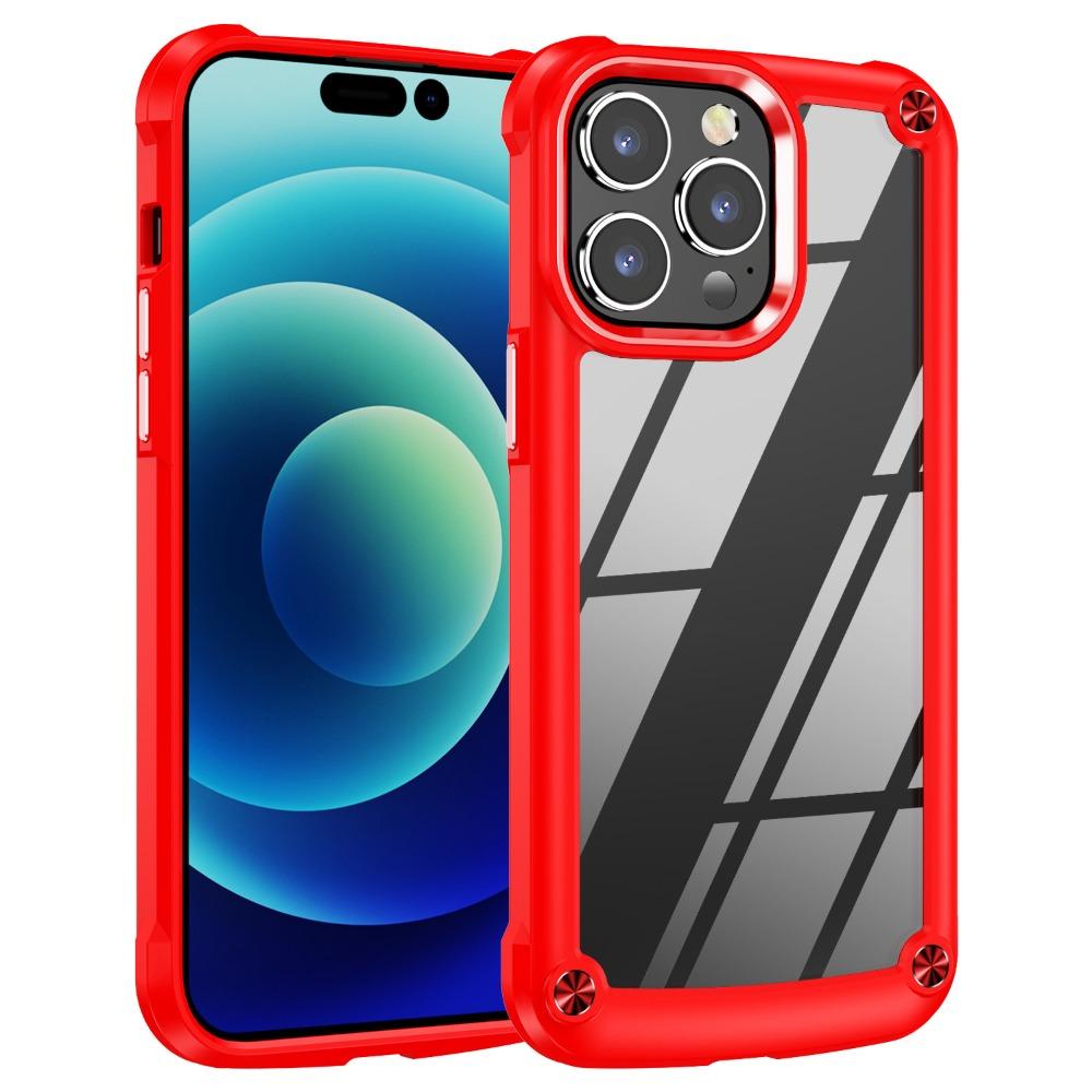 Прозрачный акриловый чехол для телефона для IPhone 16E 16 15 14 Plus 13 12 Pro Max XS X XR SE Ударопрочный защитный чехол с твердой оболочкой