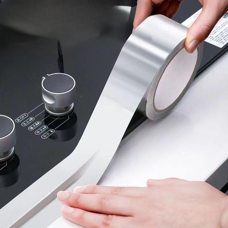 Высокотемпературная наклейка из алюминиевой фольги для столешниц кухонной плиты Водонепроницаемая наклейка для жиростойких раковин Самоклеящиеся наклейки на швы