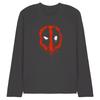 Deadpool Unisex Adult Painted Logo Long-Sleeved T-Shirt