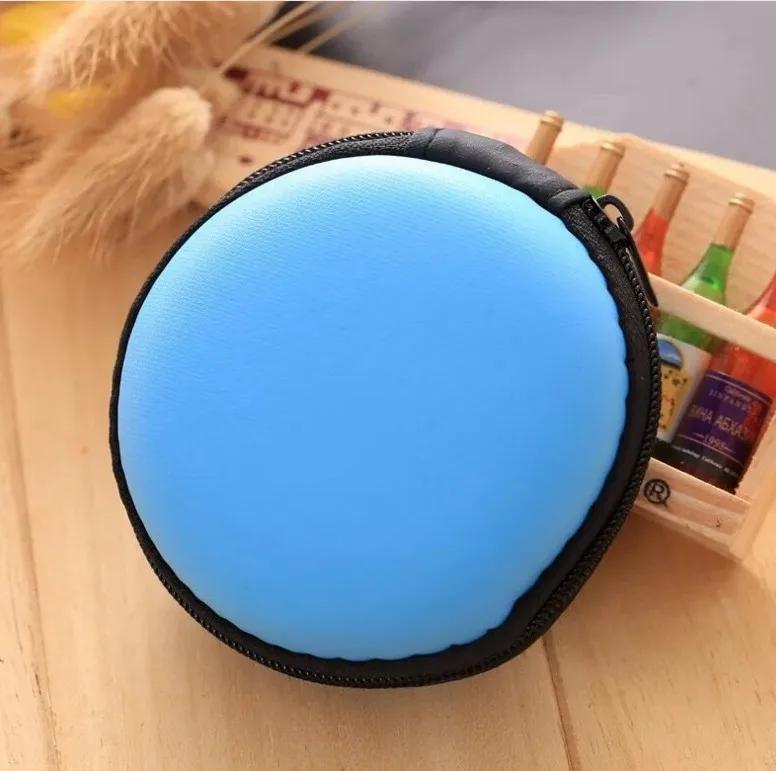 Новый мини-квадратный кейс из ЭВА для наушников, Bluetooth-совместимых, коробка для хранения кабелей наушников, органайзер для проводов наушников, хранение