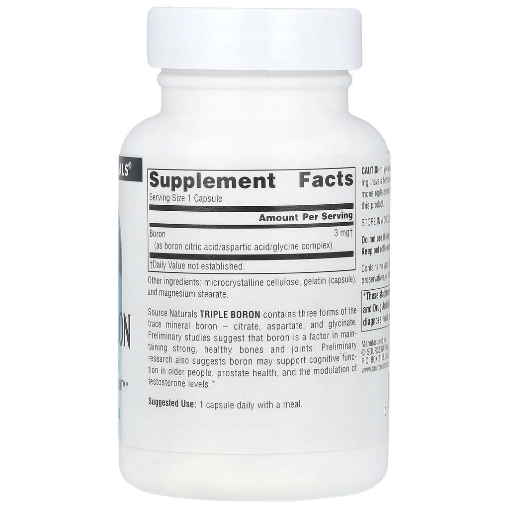 Тройной бор, 3 мг, 100 капсул