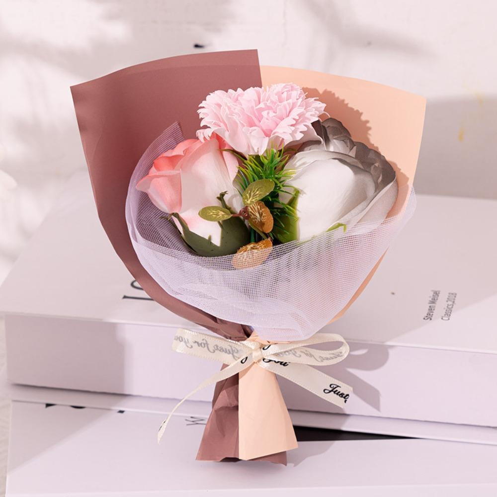 Искусственные Украшения Мыло Букет Гвоздик Имитация Букет Цветов Гвоздики День Святого Валентина