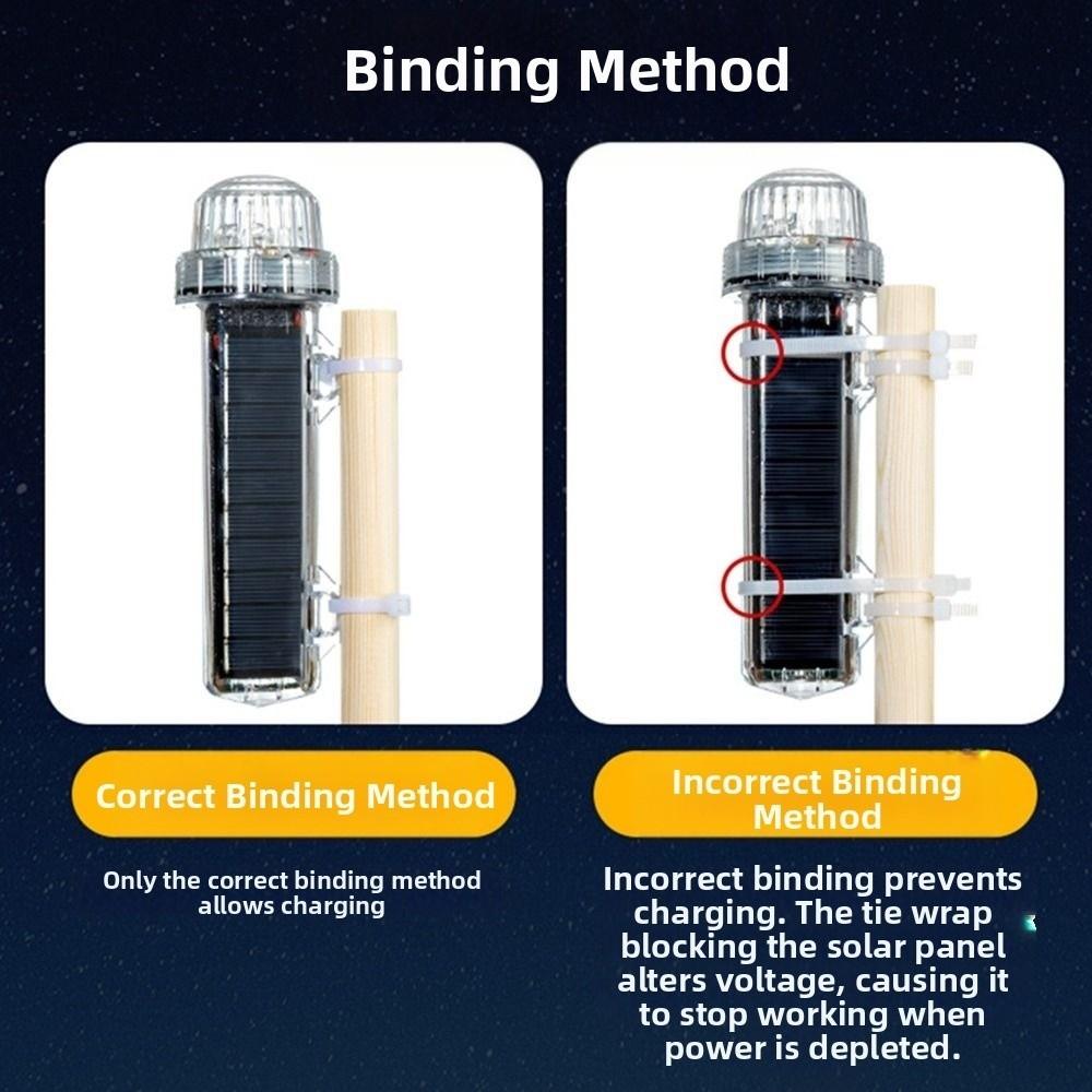 Waterproof Solar Ocean Signal Light Tricolor Light LED Warning Light  Boat Lighting