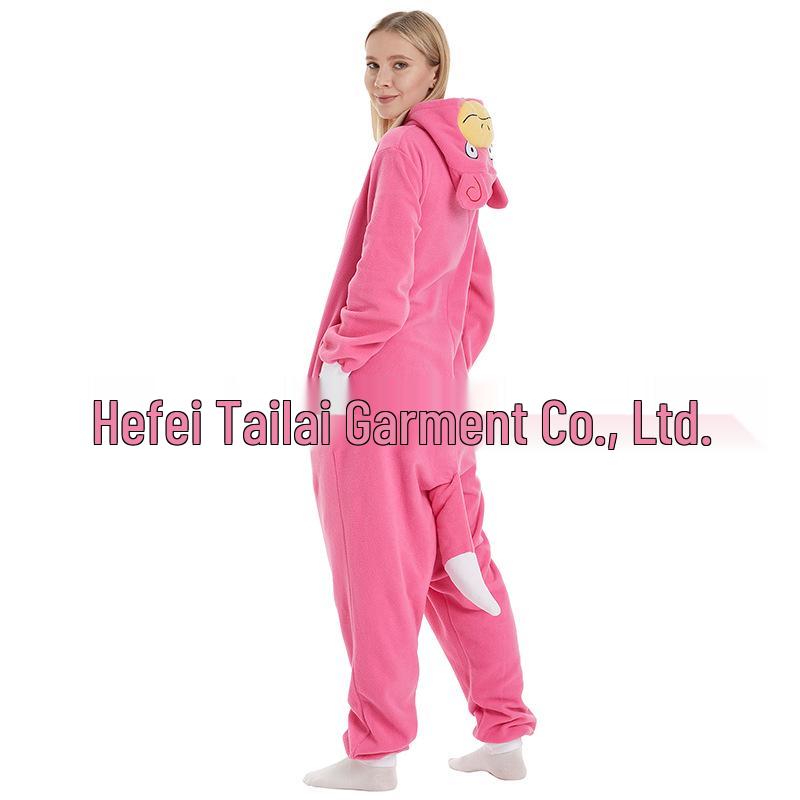 Pokemon Slowpoke Christmas Cartoon Onesie Pajamas - Casual Homewear for Couples