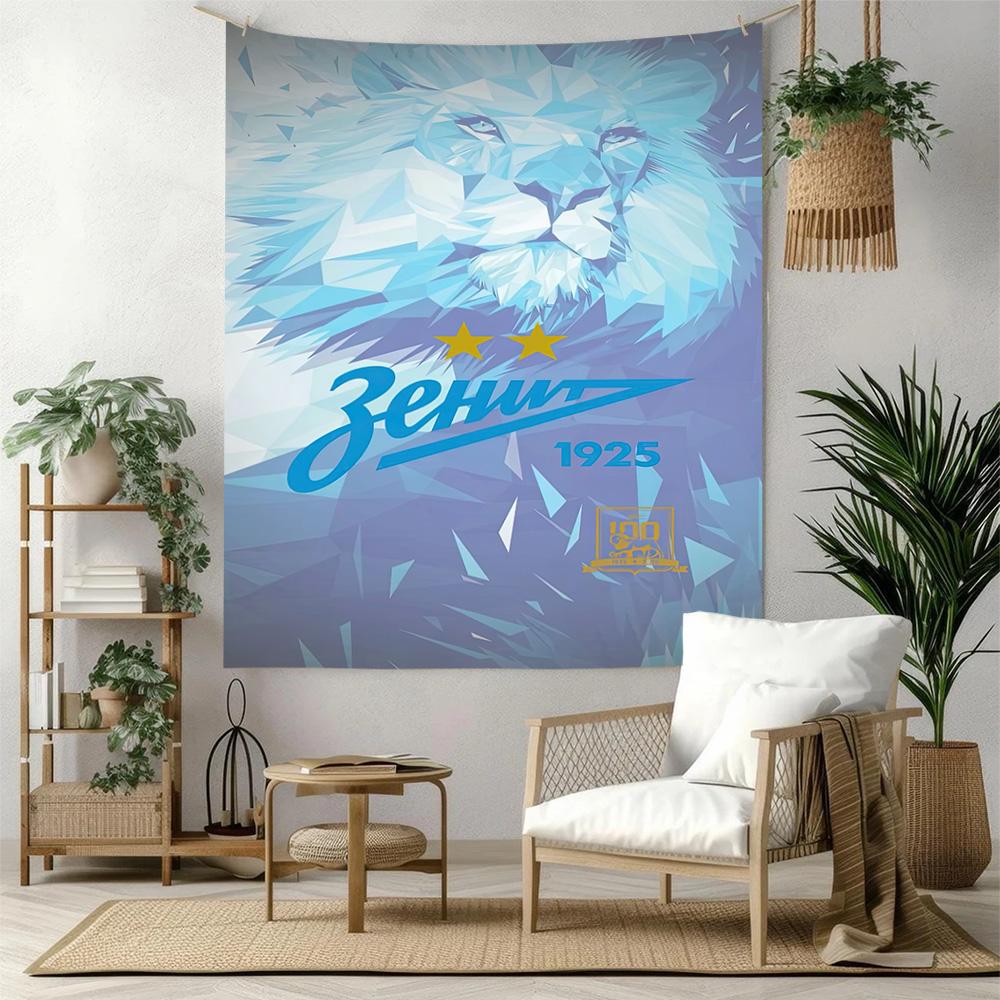 Fc Zenit Saint Petersburg Wall Decor Tapestry Art For Pet Memorial Birthdaywedding Party Backdrop Family Gift