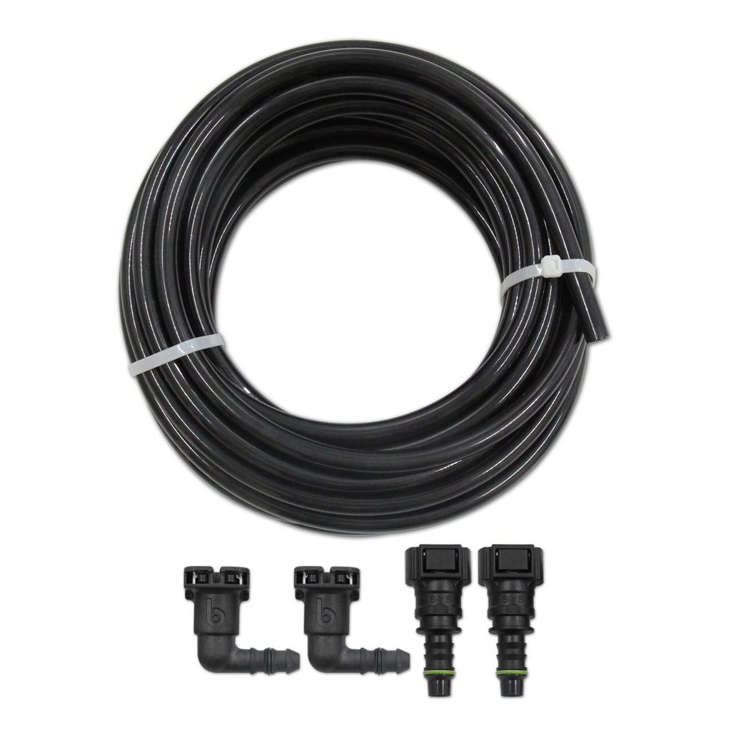 Комплекты для ремонта топливной магистрали 38 дюймов (10мм) Нейлоновый автомобильный топливопровод с 90-градусным соединением 38 дюймов и прямым соединением 38 дюймов