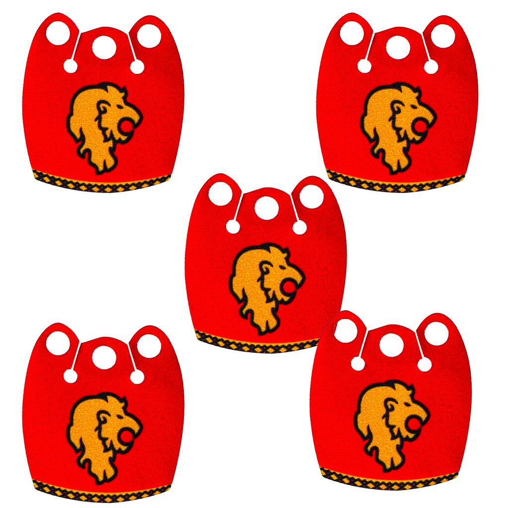 Набор Строительных Блоков MOC Офицерская Накидка Рыцари Льва Средневековье Фигурки Аксессуары Шарф Накидка из Искусственного Меха Блоки Игрушки Подарок Мальчикам