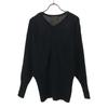 90s Old Long Sleeve V Neck Knit M Black Sweater Women Used