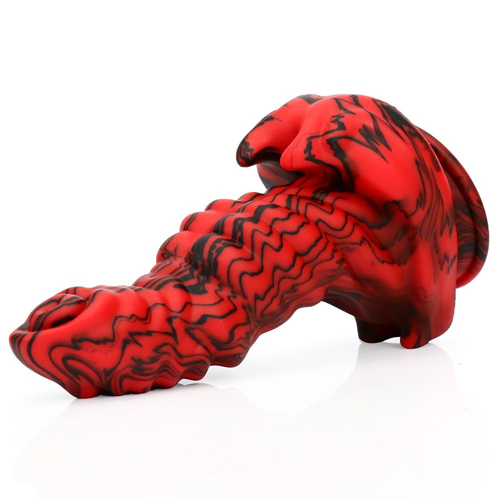 Силиконовый жидкий силиконовый пенис в форме смешанного цвета, имитация пениса в виде животного, секс-игрушки для взрослых, анальная пробка для мастурбации на заднем дворе