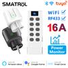 Wifi Rf433 Eu Smart Socket Plug Outlet 16a Adapter Power Monitor Wireless Remote Control Voice Timer For Google Home Alexa