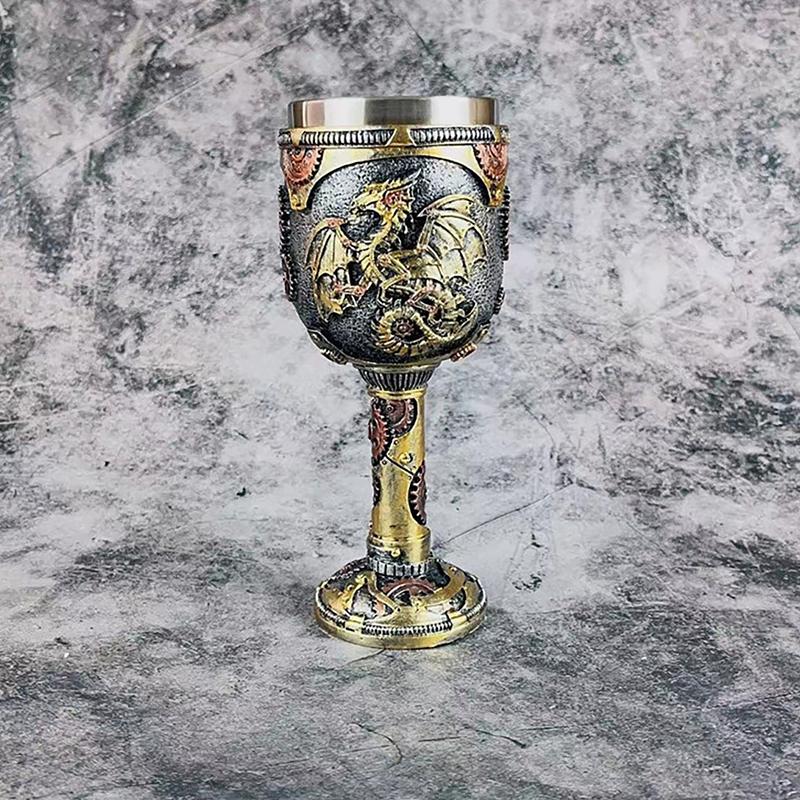 Средневековая стимпанк кружка-дракон Ренессанс Механические драконы Пивная кружка Танкард Нержавеющая кофейная чашка Подарок ко Дню отца