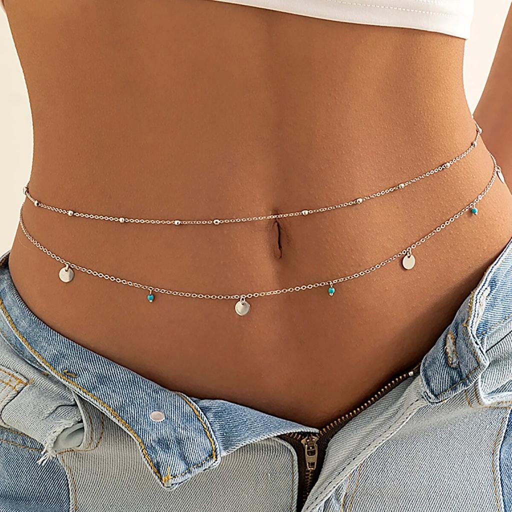 PuRui Sexy Crystal Glass Belly Belt Waist Chain Women Summer Beach Bikinis Festival Accessories Body Chain Jewelry Accessories