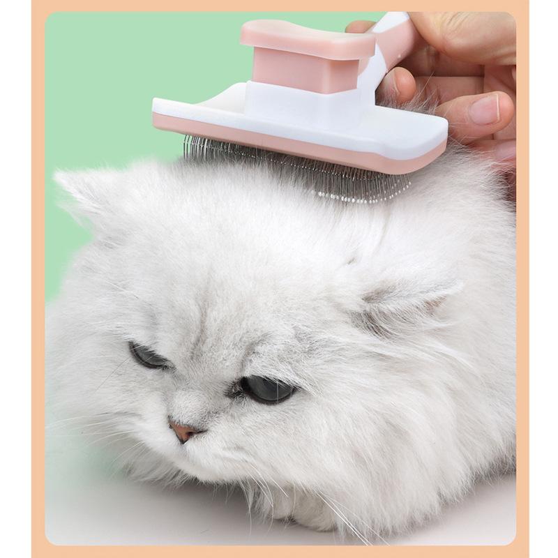Pet Hair Shedding Comb Dog Cat Brush Grooming Long Hair Indoor Cats Brush Hair Remover Cleaning Beauty Slicker Pet Supplies