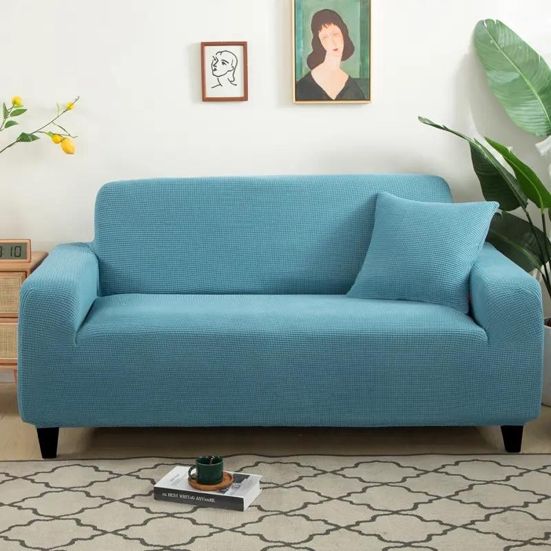 1/2/3/4 Seater Elastic Universal Sofa Cover Knit Thicken Stretch Slipcovers for Living Room Couch Cover Armchair Cover