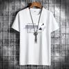 Men's Short-Sleeved T-shirt Round Neck Pullover Summer Half Sleeve T-shirt Fashion T-shirt Men's Clothing