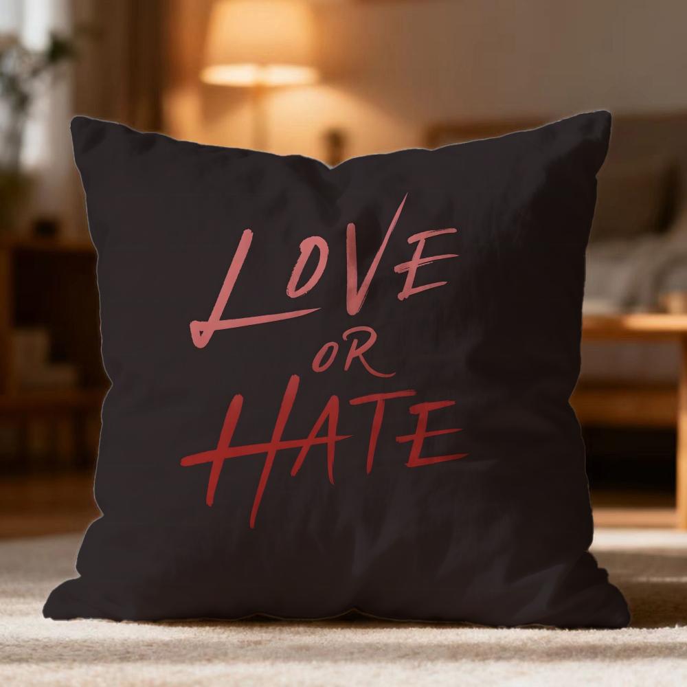Модная сменная наволочка LLove or Hateew с эффектом cushion, мягкая, стирающаяся, для дивана, кровати, путешествий, офиса