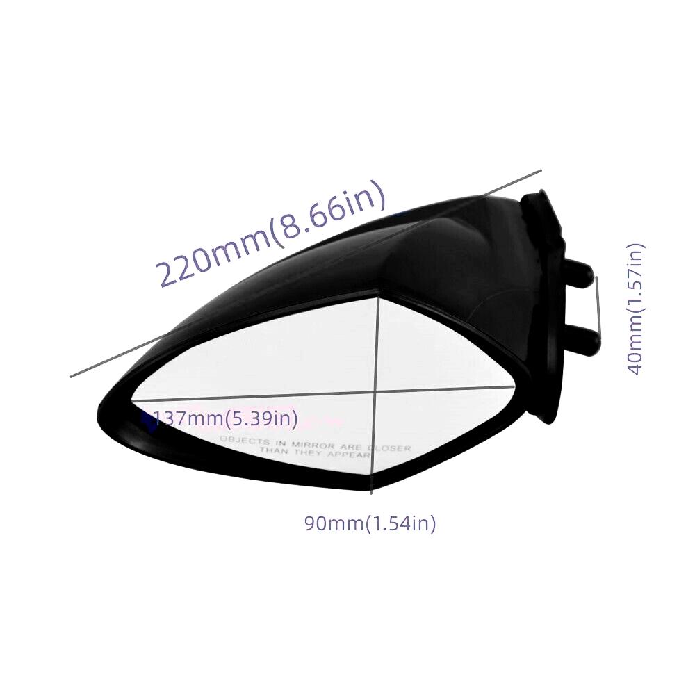 Left / Right Motorboat Rear View Mirrors For Yamaha Waverunner VX110 Deluxe VX Cruiser Sport EX 2005-2009