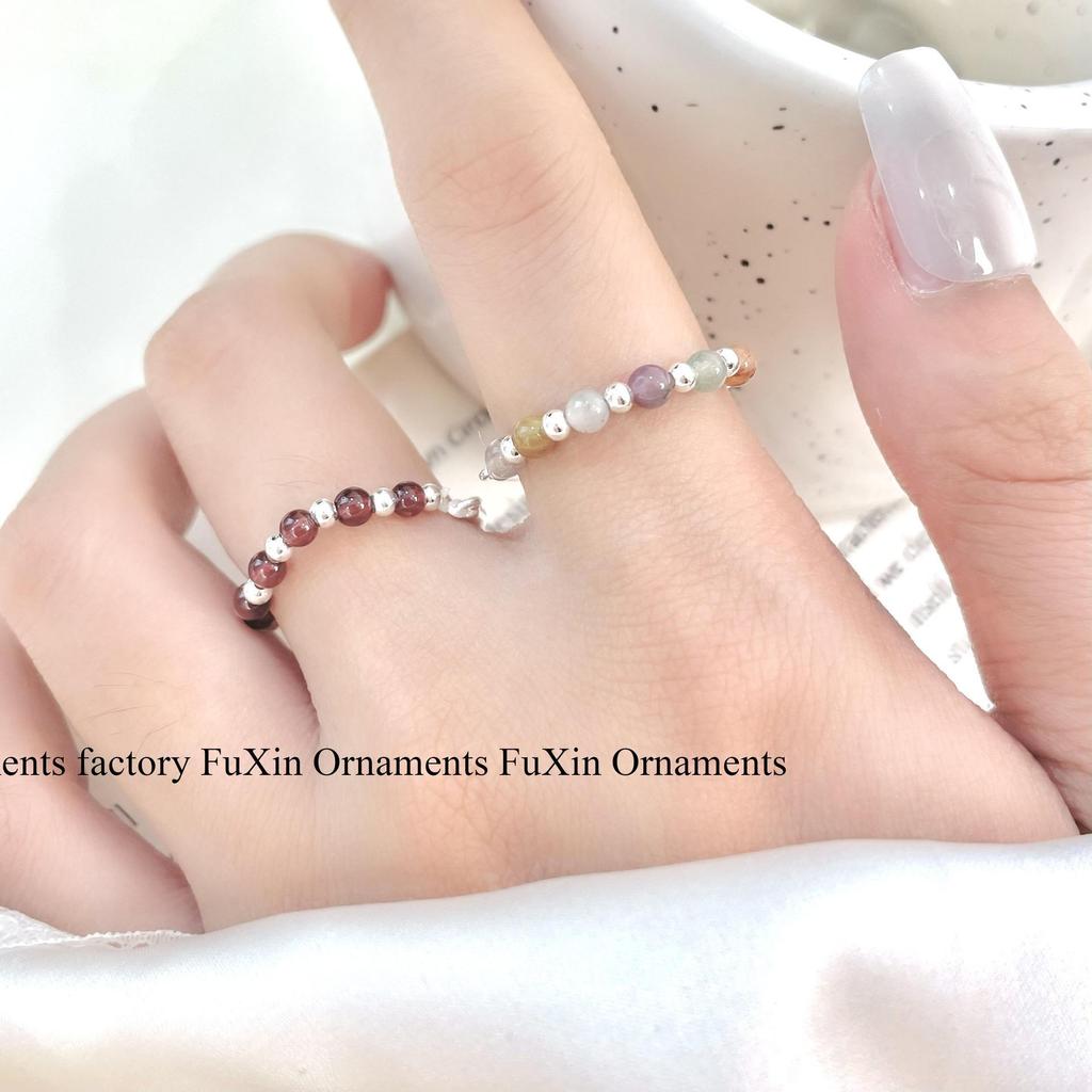 Элегантное полукруглое женское кольцо с бусинами — минималистичный роскошный дизайн