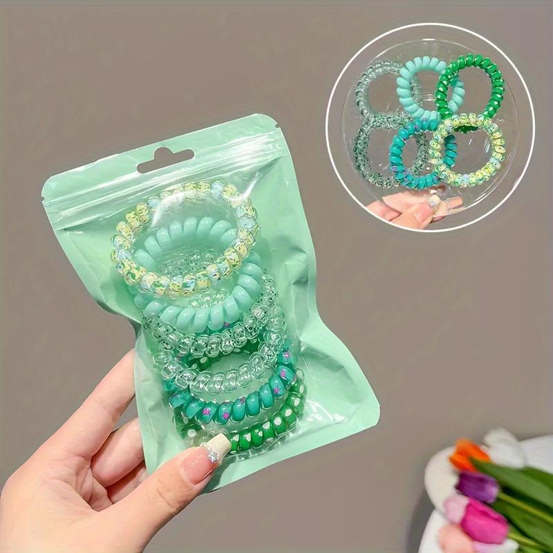 25Pcs Colored Phone Line Headband, Simple and Versatile Hair Accessories, a Small Gift for Girls.