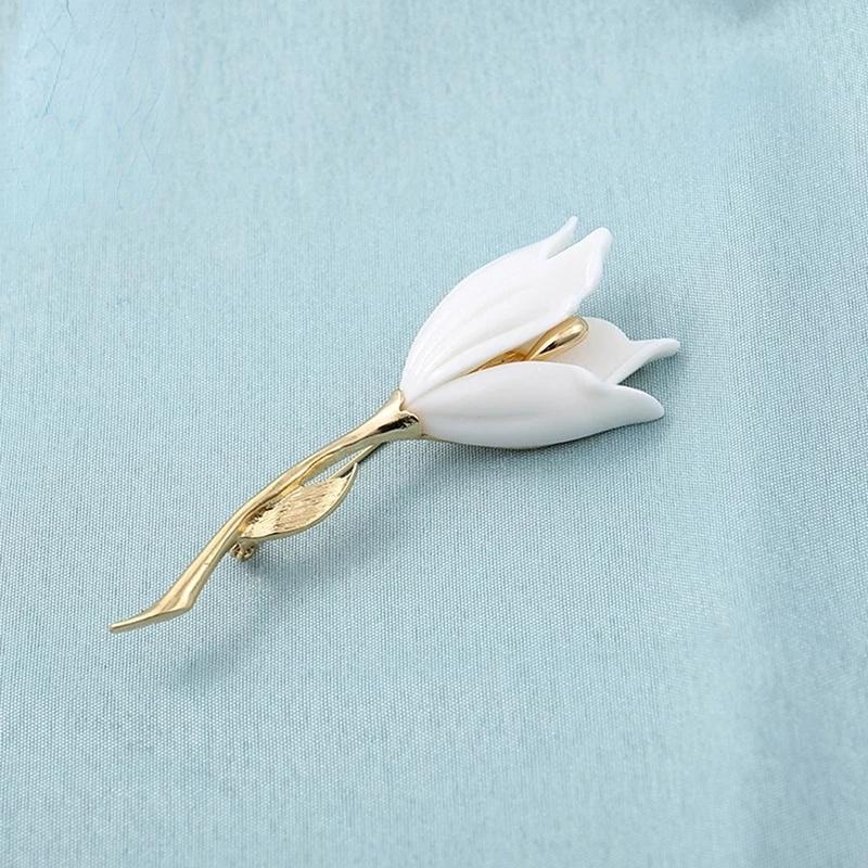 Новые Модные Аксессуары Девушка в Евроамериканском Стиле Великолепная Цветочная Брошь День Рождения