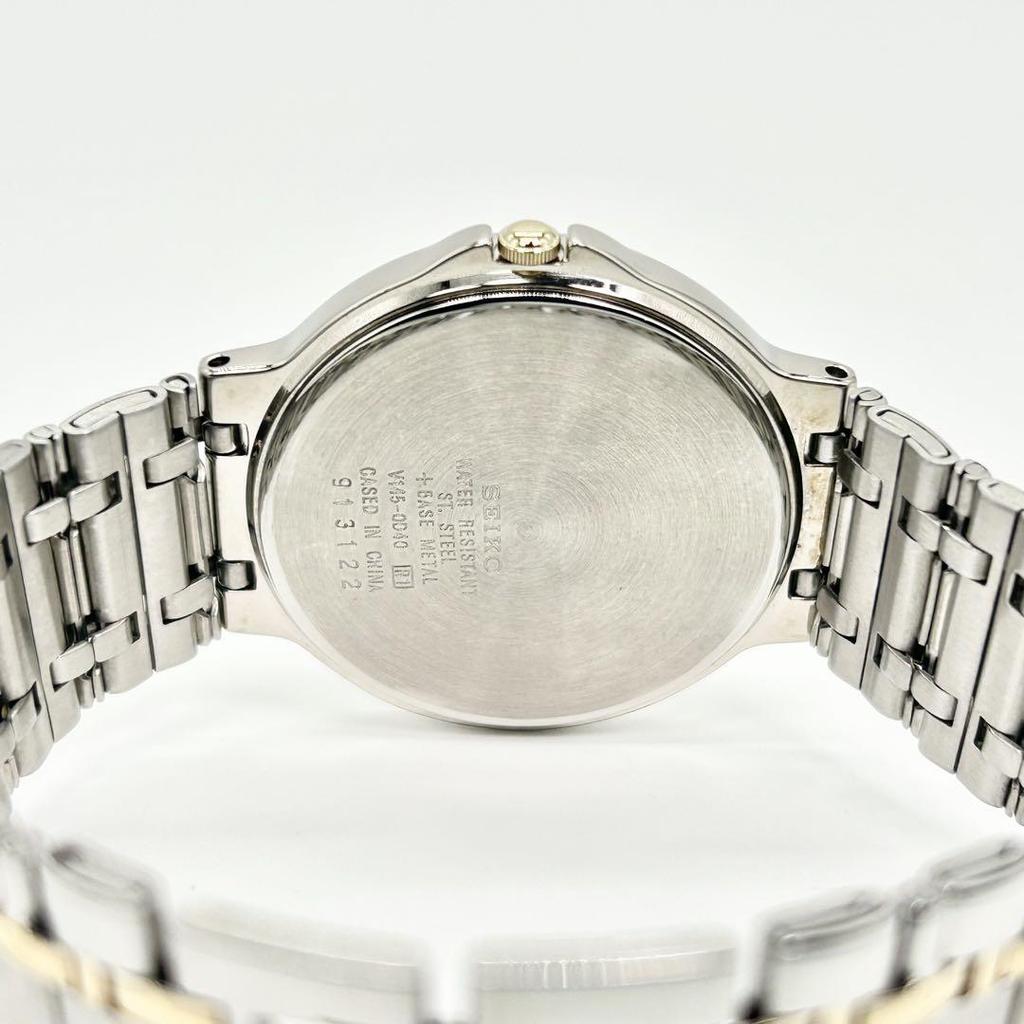 [USED] SEIKO SOLAR Solar Shell Dial V145-0040 Wristwatch