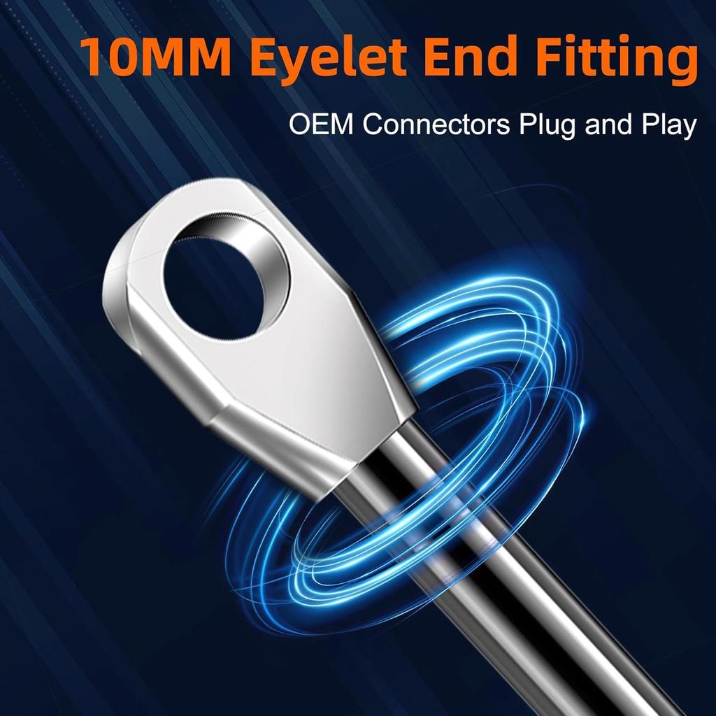 Кол-во(2) 10229-25 SL1-20-1 10 дюймов 25 фунтов/111 Н Универсальная газовая стойка с амортизатором, опорная стойка с петлей на конце для пикапа Delta, ящика для инструментов, сиденья трактора, автодомов