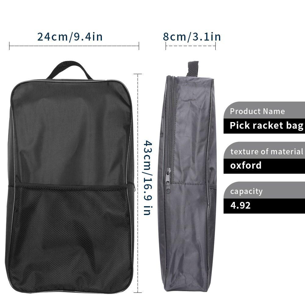 Oxford Cloth Pickleball Paddle Protector Waterproof Racket Storage Case  For Travel and Training