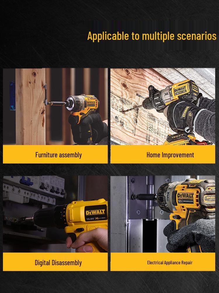 Набор бит для электрической отвертки - Сильно магнитные, Нескользящие, Высокая твердость, Крестовые (Phillips), Шестигранные (Hex), Torx, Вольфрамовая сталь.