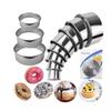 5PCs Round Stainless Steel Biscuit Mold Dumpling Skin Cutting DIY Pastry Cake Baking Tools Kitchen Gadget
