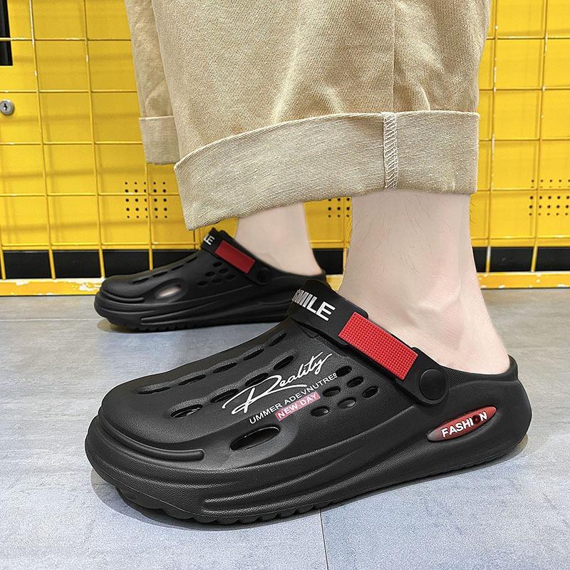 Cave Shoes for Men,indoor Eva Tread Shit Feeling Sandals,two Wear Sandals Slippers,outdoor Beach Shoes,men Slippers
