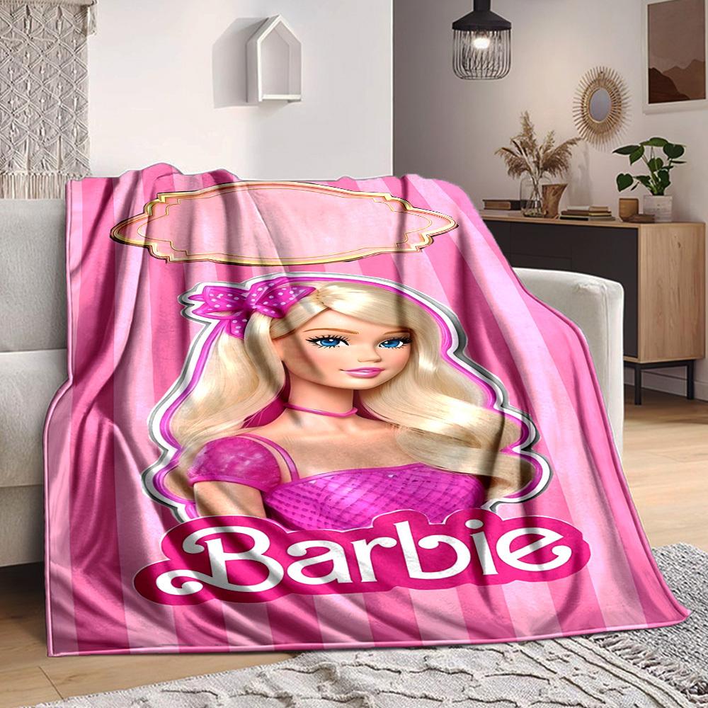 1 шт. Одеяло для кук Барби, Полиэфирное волокно, Комфорт для всех сезонов, для дивана, кровати, офиса, автомобиля, кемпинга. Идеальный декор для дома и подарок, Офисный комфорт