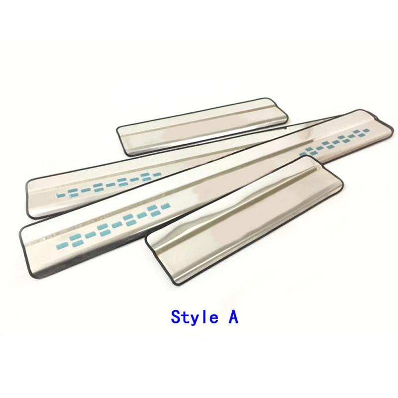 Car Pedal Door Scuff Plate Cover Threshold Stick Outside Stick For Nissan X-Trail T32/Rogue 2014 2015 2016 2017 2018