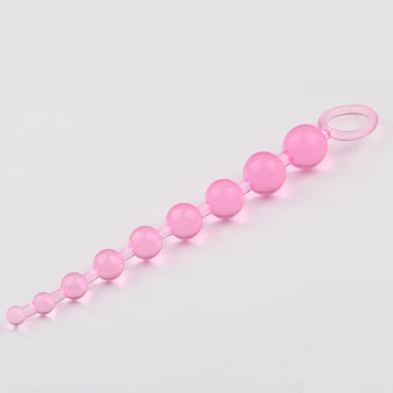 New Heart Beads Soft Anal Plug Anus Toys Big Balls Silicone G-Spot Stimulating Butt Plugs Adult Sex Couple Sexy