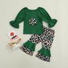 Baby Girls St.Patrick's Day Top And Pants  Tulle Bodysuit Outfits