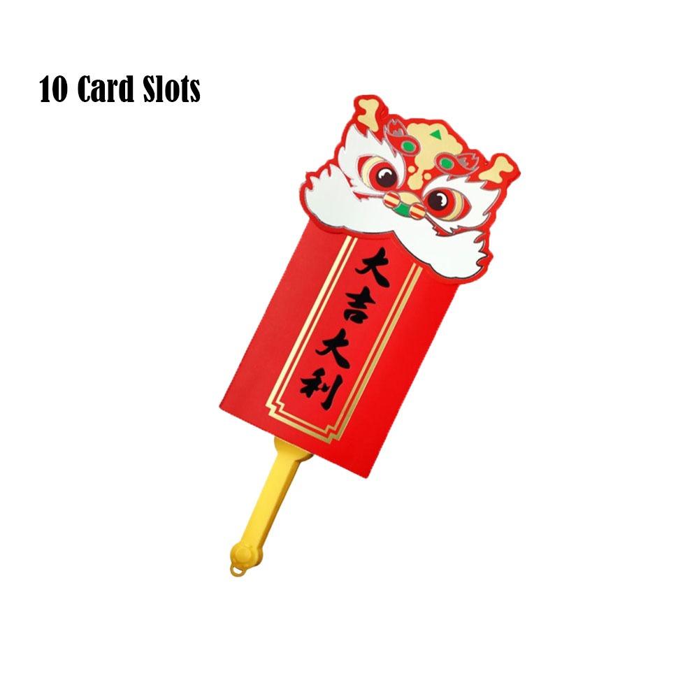Expandable Spring Festival Angpao Multiple Card Slots Red Envelopes  for Wedding Party New Year