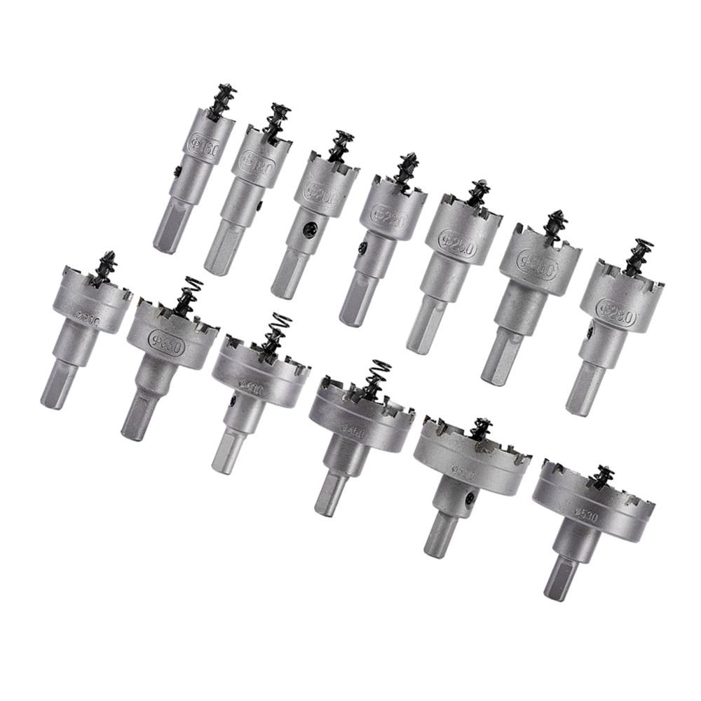 13pcs Stainless Steel Material Carbide Tip Hole Saw Set Stainless Steel Drilling