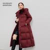 Snow Flying Women's Mid-Length Hooded Goose Down Coat